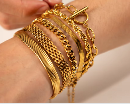 BRAZALETE LUZ-TRENDY-ORO