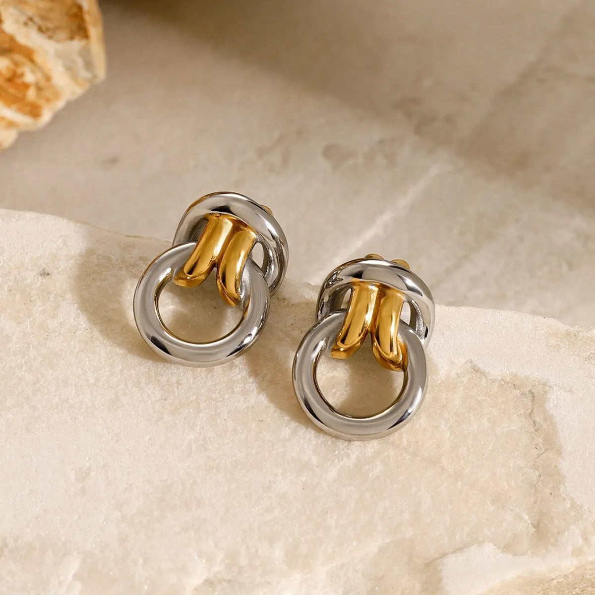 ARETES FANY, DOBLE TONO-NUDO GEOMETRICO