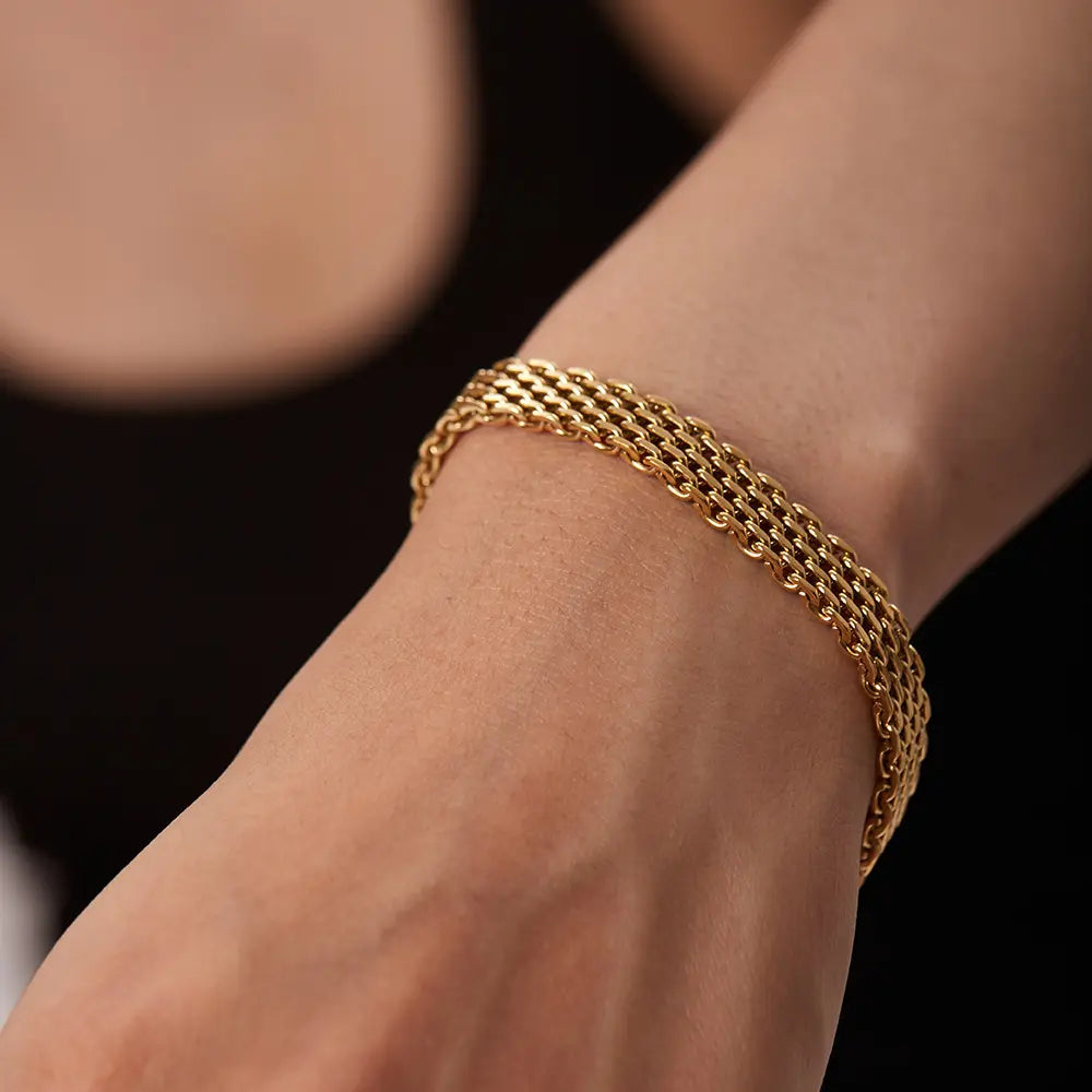 BRAZALETE LUZ-TRENDY-ORO